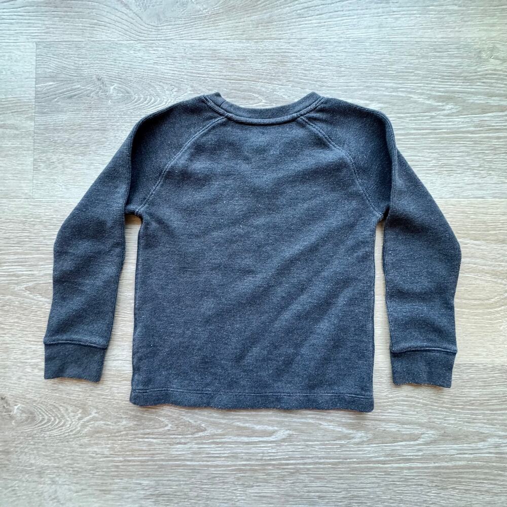 GAP Waffle Long Sleeve Shirt - Size 4 - Picture 4 of 4